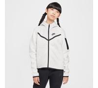 Sweat à capuche et zip Nike Tech Fleece pour fille Light Grey/Heather/Noir/Noir S