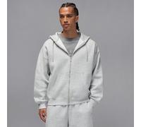 Sweat à capuche et zip oversize Jordan Brooklyn Fleece pour homme Grey Heather/Blanc XL