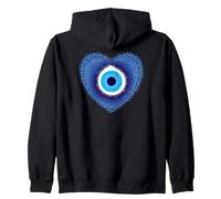 Sweat à Capuche « Evil Eye Protect Against Evil Greek Heart of Love » Sweat à Capuche