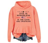 Sweat à capuche Evil Is Powerless If The Good Are Unafraid Evil Is Powerless If The Good Are Unafraid, Orange-D., L