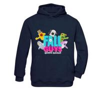Sweat À Capuche Fall Guys Enfant Bleu Marine (Taille 9/11 Ans,Couleur Bleu)