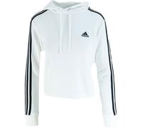 Sweat à Capuche Femme Adidas Essentials 3-Stripes Cropped Blanc GM5574 XL
