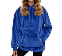 Sweat À Capuche Femme avec Poche Kangourou Et Poche en Fourrure de Transport pour Animal Pull pour Chat Sweat Kangourou Chien Oversize Confortable pour Maîtresse d'animal De Compagnie Hiver