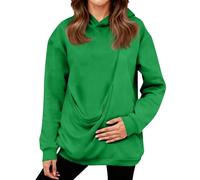 Sweat A Capuche Femme avec Poche pour Chat Ou Chien Sweat Kangourou Chien Pull pour Chat Sweatshirt Oversize Confortable pour Amoureux des Animaux Domestiques Vert,S