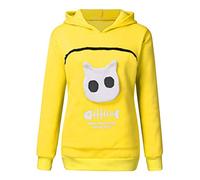 Sweat à Capuche Femme Chat Hiver Chaud Pas Cher à La Mode Sweatshirt S Respirant Poche Kangourou pour Porter Un Chat Hoodies Tops pour Femme