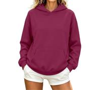 Sweat à Capuche Femme Fleece - Hoodie Pullover avec Poche et Cordon, Sweatshirt Confortable pour Gym Sport Loungewear et Usage Quotidien