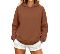 Sweat à Capuche Femme Fleece - Hoodie Pullover avec Poche et Cordon, Sweatshirt Confortable pour Gym Sport Loungewear et Usage Quotidien