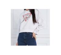 Sweat à Capuche Femme GUESS ICON Coton Blanc Taille S S