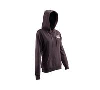 Sweat À Capuche Femme LEATT Core Graphène Gris Avec Poche Réchauffe-Mains