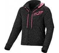 Sweat à capuche femme MACNA DISTRICT gris foncé-noir-panthère L
