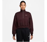 Sweatshirt 1/4 zip femme Nike Phoenix Fleece Rouge XL Female