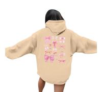 Sweat À Capuche Femme Original, Veste Legere Femme Chic Sweats avec Motif Papillons Hoodie 2025 Nouveau Manteau Student Manteaux Décontractés Vêtements Ample Loungewear Imprimé Sweat Drôle Manteau