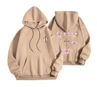 Sweat à Capuche Femme Oversize Décontracté Pulls, Gilets et Sweats Femme Leger Chaud Chic Élégant Streetwear Grande Taille avec Poches Sweats de Sport Fille Veste Hoodie Sweatshirt Pas Cher
