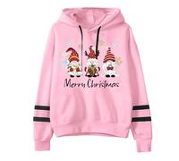 Sweat A Capuche Femme, Pull De Noel Grande Taille Pull Ample avec PoupéE Naine Et Imprimé Flocon De Neige Manches Longues éPais Elegant Conforts Bien Adapté Chic