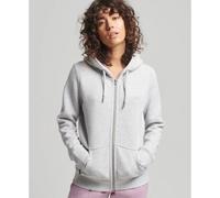 Superdry Veste de survêtement femme uni manches longues Gris clair XS
