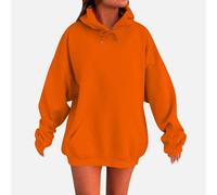 Sweat À Capuche Femme Surdimensionnés Manches Longues Sweatshirts avec Poche Oversize Hoodies Automne Et Hiver Sport Pull Décontracté Basique Sweat-Shirt Grande Taille Ample Y2K Hoodie Streetwear