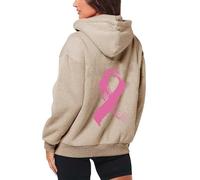 Sweat a Capuche Femme Top Du Cancer Sein Vêtements Vestes De Sport Sweatshirt Sweats À Sportswear Vetement Veste Legere Ete Sweat-Shirt Zippé Femmes Sweet Hoodie Blouson Sweatshirts Blousons