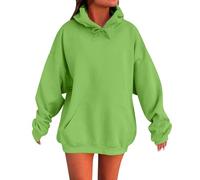 Sweat A Capuche Femme Zippé Décontracté Manches Longues Hoodies Automne Hiver Oversized Sweatshirts Grande Taille Ample Pull Tendance Y2K Sweats Couleur Unie Basique Hoodie Sport Sweat-Shirt