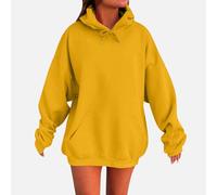 Sweat A Capuche Femme Zippé Décontracté Manches Longues Hoodies Automne Hiver Oversized Sweatshirts Grande Taille Ample Pull Tendance Y2K Sweats Couleur Unie Basique Hoodie Sport Sweat-Shirt