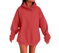 Sweat A Capuche Femme Zippé Décontracté Manches Longues Hoodies Automne Hiver Oversized Sweatshirts Grande Taille Ample Pull Tendance Y2K Sweats Couleur Unie Basique Hoodie Sport Sweat-Shirt