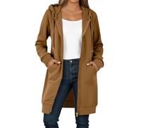 Sweat a Capuche femmeSweat à Capuche zippé en Polaire Doux et Chaud Coupe Oversized Poches Pratiques décontracté pour l'hiver sans contraintes (L)