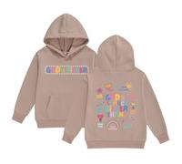Sweat à capuche fille sweats à capuche et sweatshirts pour tout-petits à grands enfants Sweat à capuche Lettres Manches longues Poche Sweat à capuche Veste Pull pas cher Femme, kaki, 12-13 ans