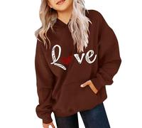 Sweat à Capuche Filles Automne Filles Filles Doux Sweats à Manches Longues Confortable Décontractée Fille Hoodie Sport Élégant Hiver Pull Y2k Streetwear Couleur Unie Pull Fille, marron, 3 ans