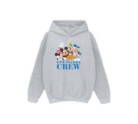 Sweat à capuche friends coton disney gris chiné 12/13A