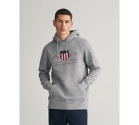 Sweat à capuche Gant Archive Shield gris - XL