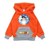 Disney Sweat à Capuche garçon Dragon Ball Z Sweatshirt, Orange, 7A