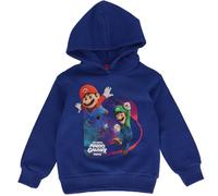 Sweat À Capuche Garçon 'mario' Manches Longues Molletonné Bleu 9/10A