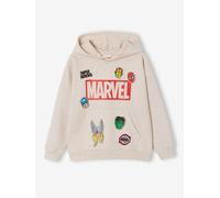 Sweat à capuche garçon Marvel beige chiné 8A