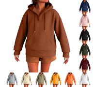 Sweat à capuche gaufré pour femme, grande taille, noir, pull tendance, décontracté, ample, manches longues, chemises avec poche, blanc, XXL