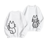 Sweat à capuche graphique à manches longues avec inscription « God is Greater Than The Highs and Lows » pour femme, Blanc., XL