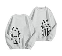 Sweat à capuche graphique à manches longues avec inscription « God is Greater Than The Highs and Lows » pour femme, gris, XL