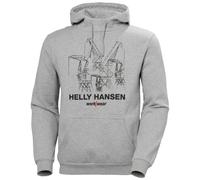 Sweat à capuche graphique Helly Hansen Manchester pour homme, pull en coton a...