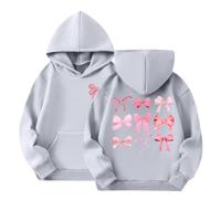 Sweat à capuche graphique « I'm Just A Girl » pour filles, joli pull à manches longues avec capuche et poche kangourou, sweat-shirt doux et décontracté pour filles de 3 à 14 ans