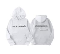 Sweat à capuche graphique pour enfants - Pull de Noël amusant pour adolescents et garçons - Noir et blanc - A Lonely Place - Blanc - 11-12 ans