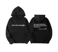 Sweat à capuche graphique pour enfants - Pull fantaisie amusant de Noël pour adolescent et garçon - Noir et blanc - A Lonely Place - Noir - 11-12 ans