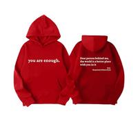 Sweat à capuche graphique pour enfants - Pull fantaisie amusant de Noël pour adolescents et garçons - Noir et blanc - A Lonely Place - Rouge - 3-4 ans