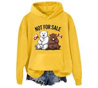 Sweat à capuche Greenland Is Not For Sale, Canada And Greenland Are Not For Sale Shirt, jaune, XXL