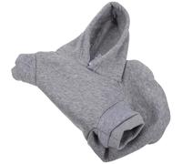 Sweat à Capuche Gris pour Chien Confortable en Polyester M | Gêne, Réutilisable et Lavable, pour Sorties Extérieures, Style Mode Adorable, sans Irriter la Peau