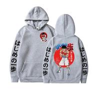 Sweat à Capuche Hajime no Ippo Pull Ippo Makunouchi Sweat à Capuche imprimé Manga Streetwear Kamogawa Boxing Gym Sweat-Shirt pour Les Amateurs d'Anime