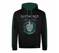 Sweat à Capuche Harry Potter pour Adultes | Noir, Serpentard pour Homme et Femme | Produit Officiel, Noir, XXL