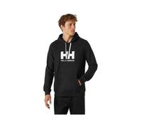 Sweat à capuche - Helly Hansen - HH Logo - 100% coton biologique - Noir - Confortable et polyvalent M