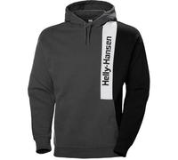 Sweat à capuche Helly Hansen YU Blocked Charcoal pour homme - 100% coton - manches longues S