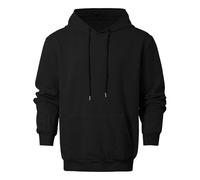 Sweat À Capuche Homme Automne Hiver Tendance Capuche Veste Sport Pull Coupe Relaxed Respirant Équipes Dynamiques avec Poches (Black, XXL)
