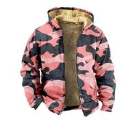 Sweat A Capuche Homme Avec Poche Veste Chauffante Homme Veste Polaire Homme Chaude Doublé Manteau Homme Hiver Sweat Zippé Homme Blousons Homme Camouflage Veste Homme Chaud Blouson Aviateur Homme