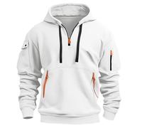 Sweat à Capuche Homme Aviateur, Chaud Polaire Noel Grande Taille Mi-Saison 5XL, Ventes Flash