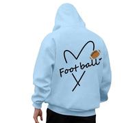 Sweat À Capuche Homme Décontracté Match Football Ample Pullover Motif Impression Confortable Doublure Polaire Automne Hiver Quotidien Tissu Souple Liberté Mouvement Design Moderne Pour Stades